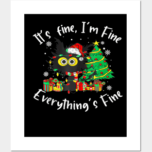 Its Fine Im Fine Everything Is Fine Christmas Posters and Art